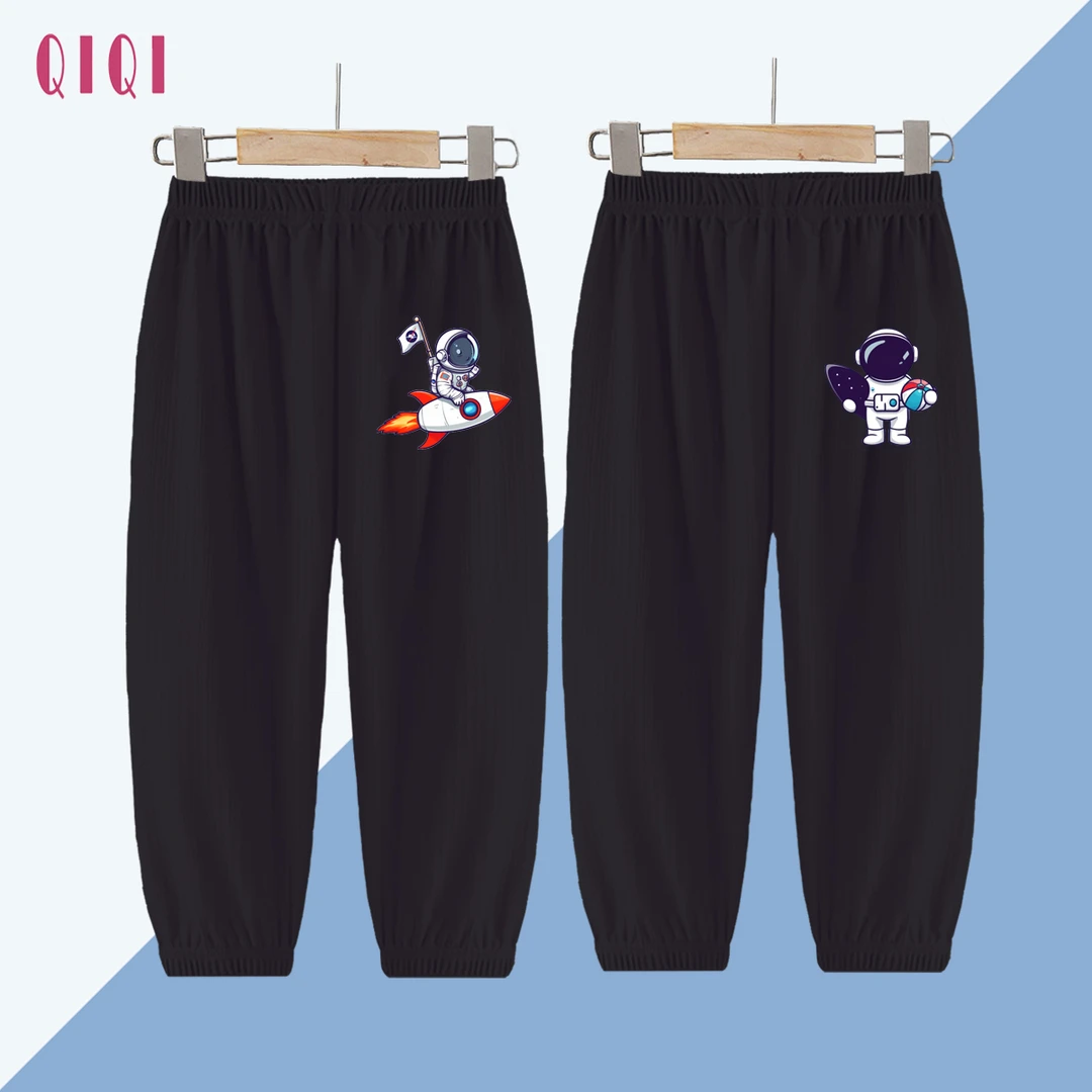 夏天男宝宝抖抖裤中小童冰丝新款男孩凉凉裤冰凉休闲男宝宝冰丝裤