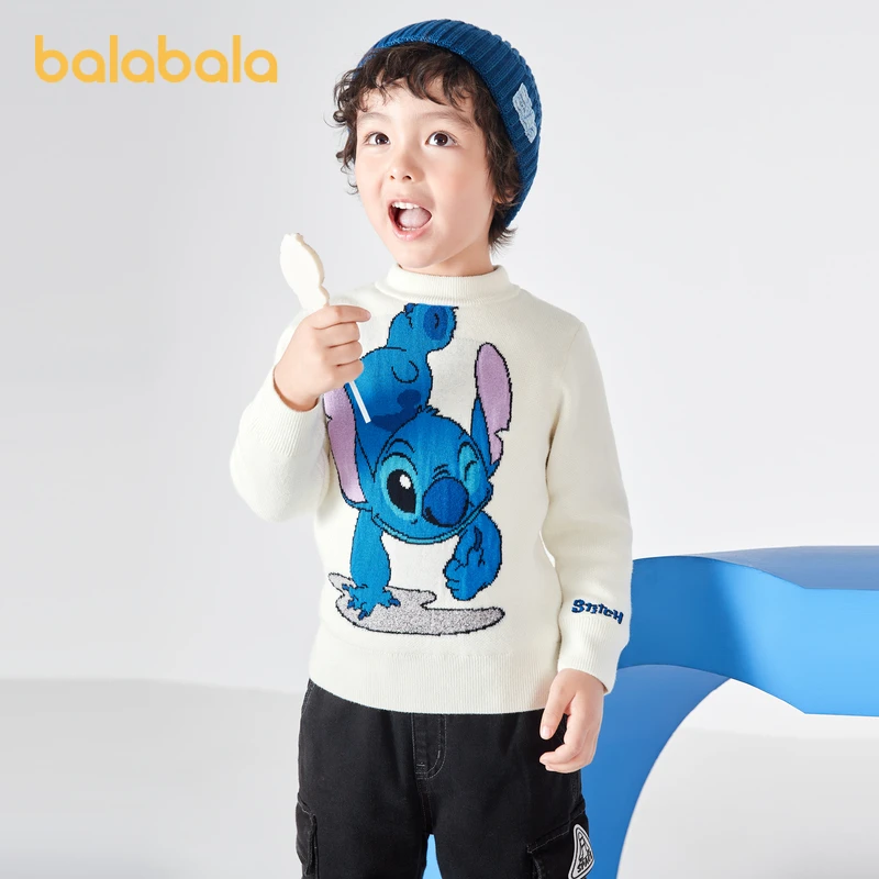 巴拉巴拉男幼童针织衫套头毛衫毛衣卡通打底衫201421103115