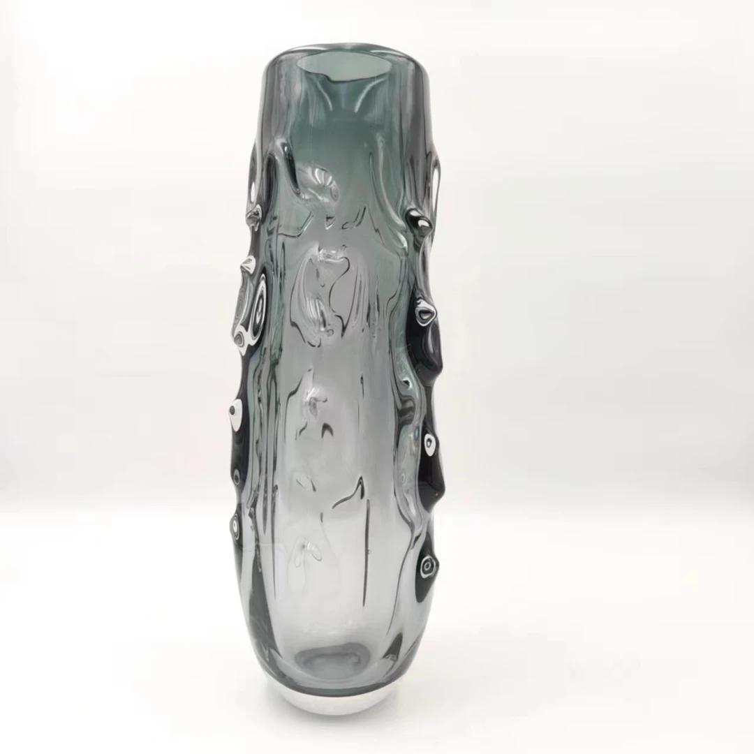 [豆豆]Z2-B303欧式灰色海参琉璃花瓶桌面简约花卉装饰品时尚花器