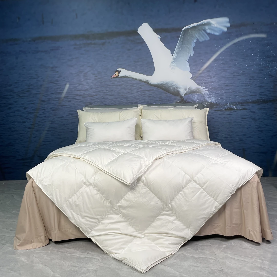 【现充现做羽绒被】120支柔赛丝高精密鹅绒被柔软舒适被高档被蓬松