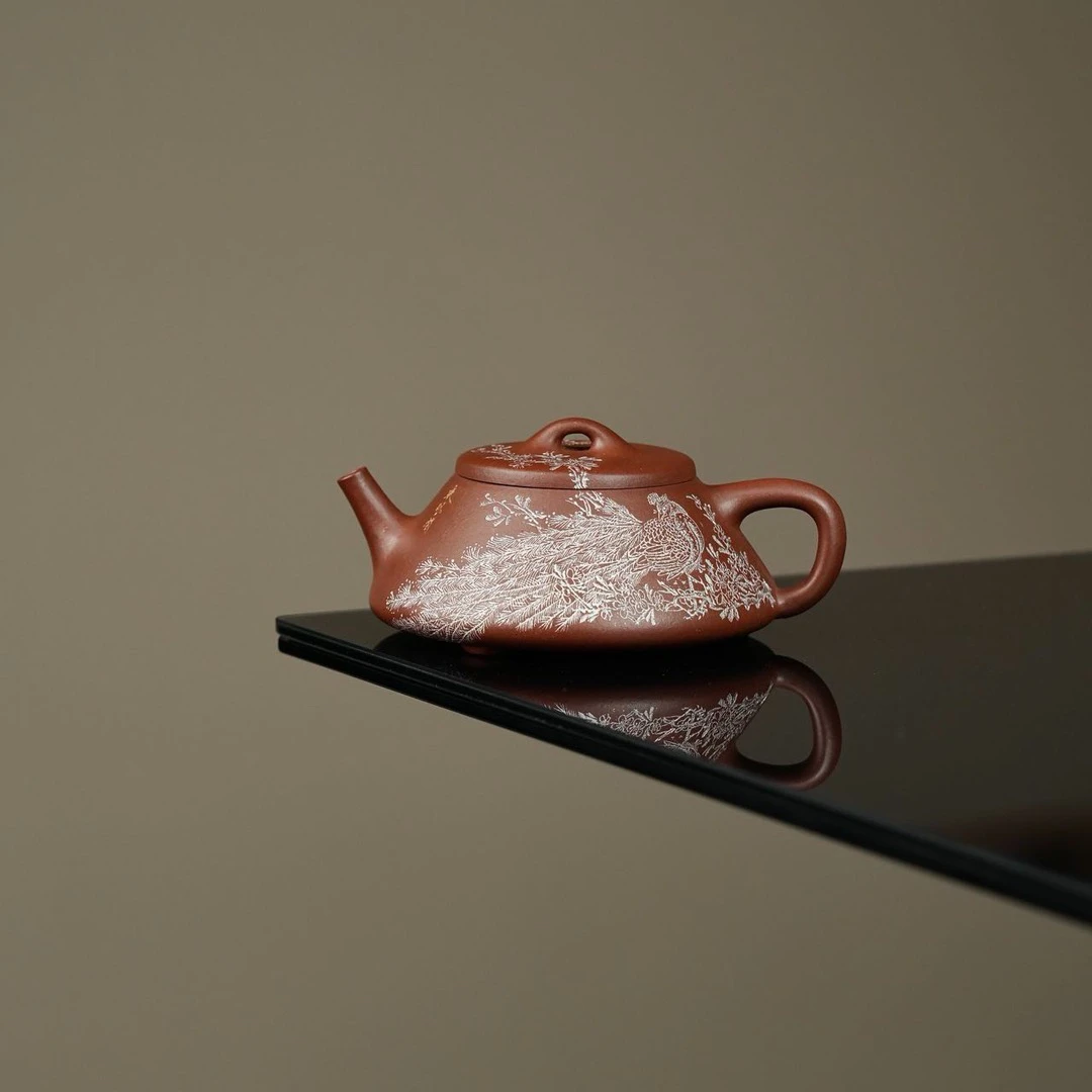 乘风阁原创.红清水【雀瓢】高端紫砂茶壶.150cc