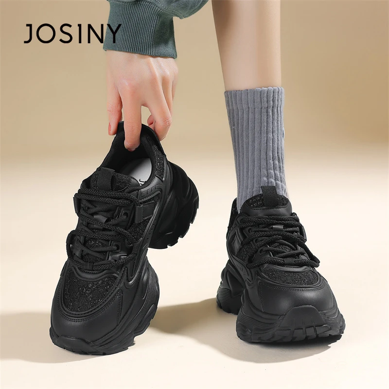 卓诗尼老爹鞋2024年春季潮流女鞋时尚休闲百搭透气厚底系带休闲鞋