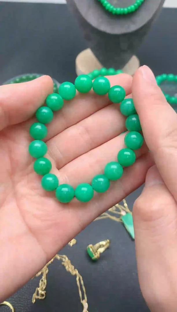 【闪购商品】翡翠手链未镶嵌手链10mm