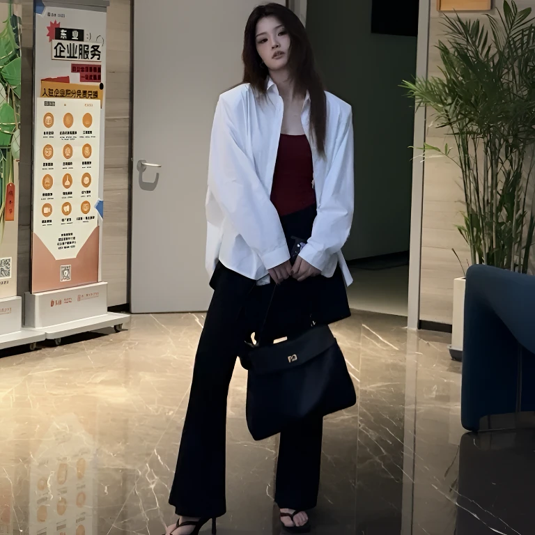 衬衫上衣长袖白色休闲春夏时尚宽松设计感