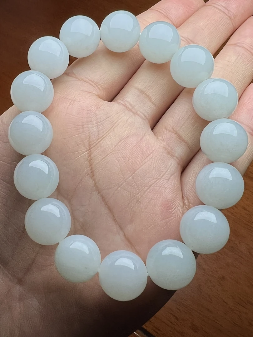 福利款 细糯种男士手链13.2*16颗完美无裂160斤左右