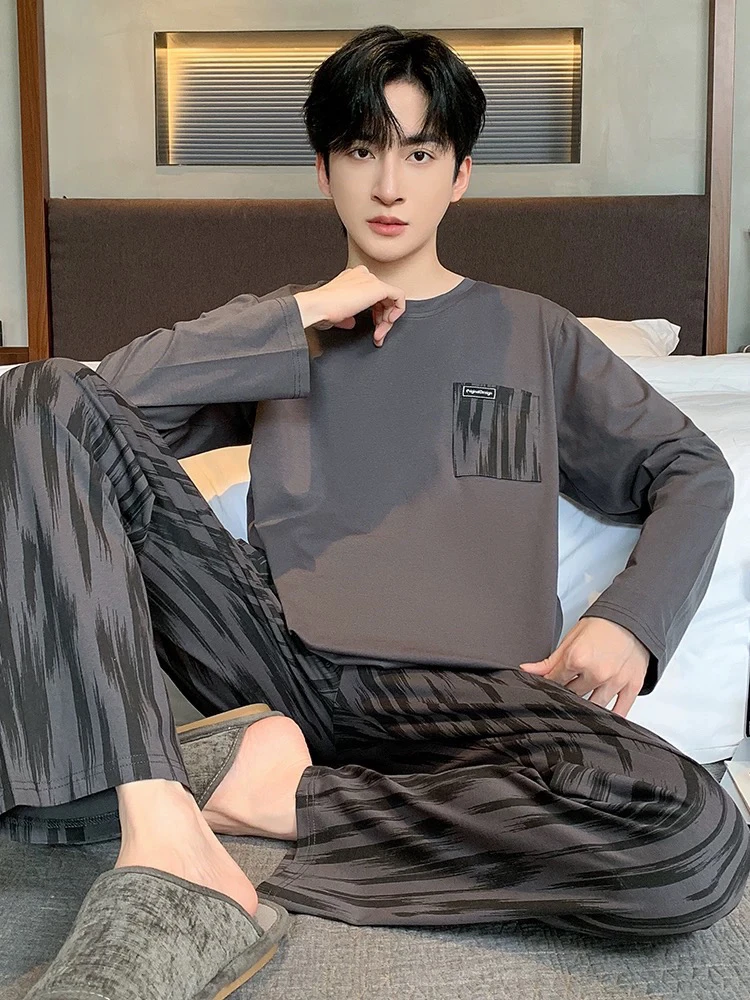 （秋款集合）7个款、睡衣男士春秋款长袖纯棉秋季男款家居服套装
