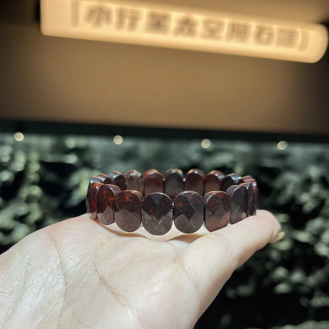 YS418 淖毛湖红色刻面手牌