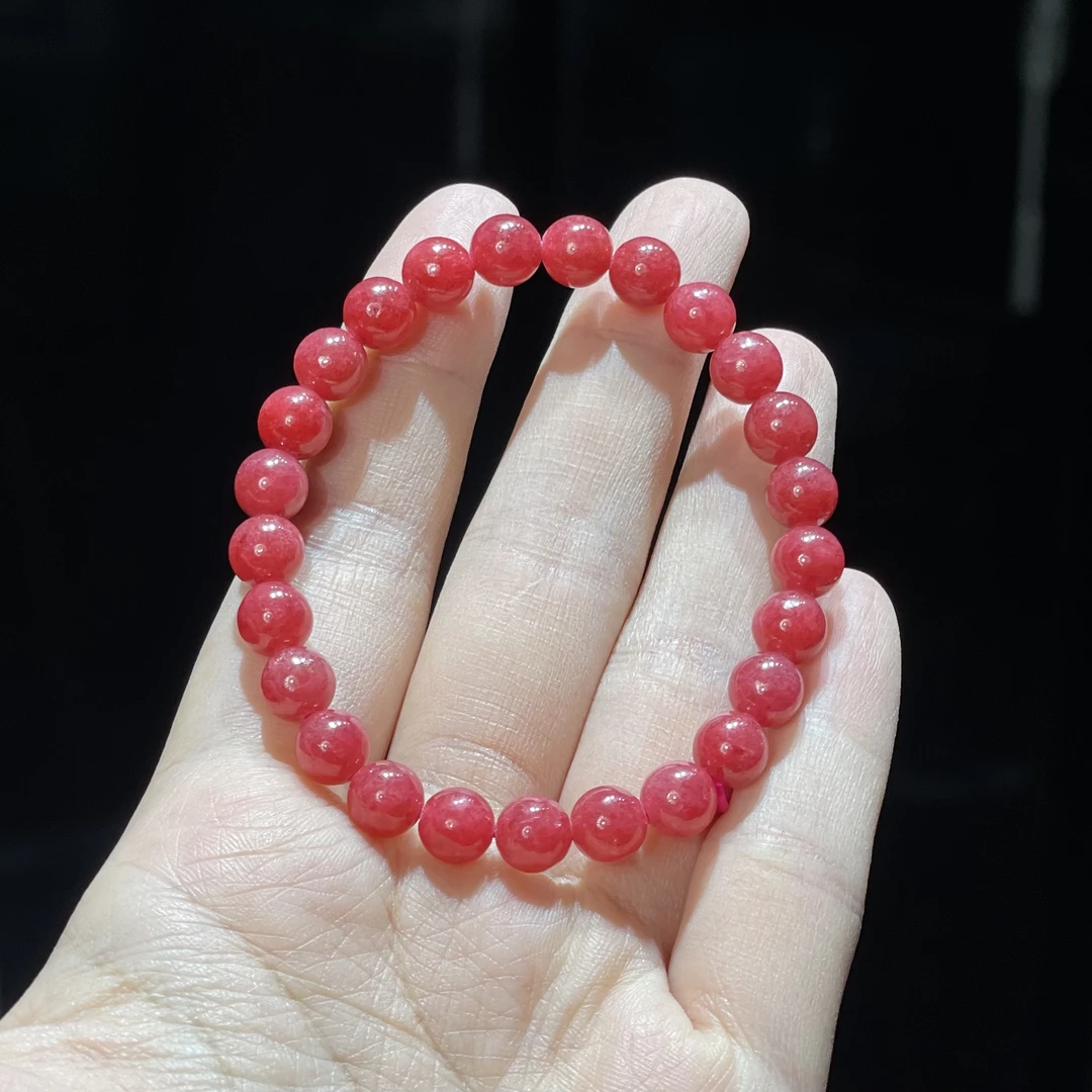 非金属玻璃手链 YS1160 红色QWS圆珠单圈