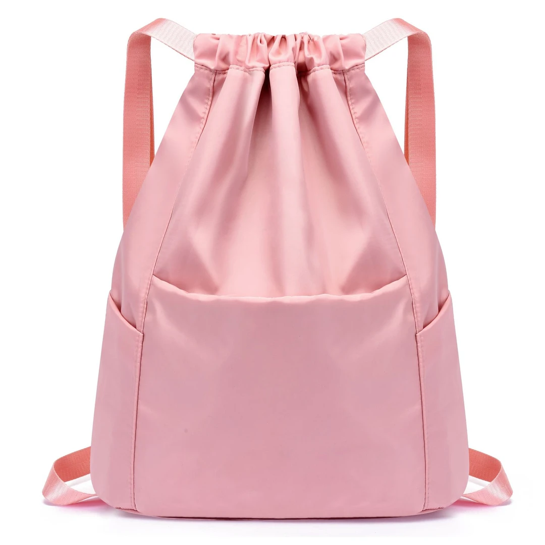 新款束口袋双肩包大容量旅行包抽绳健身运动篮球包儿童成人舞蹈包