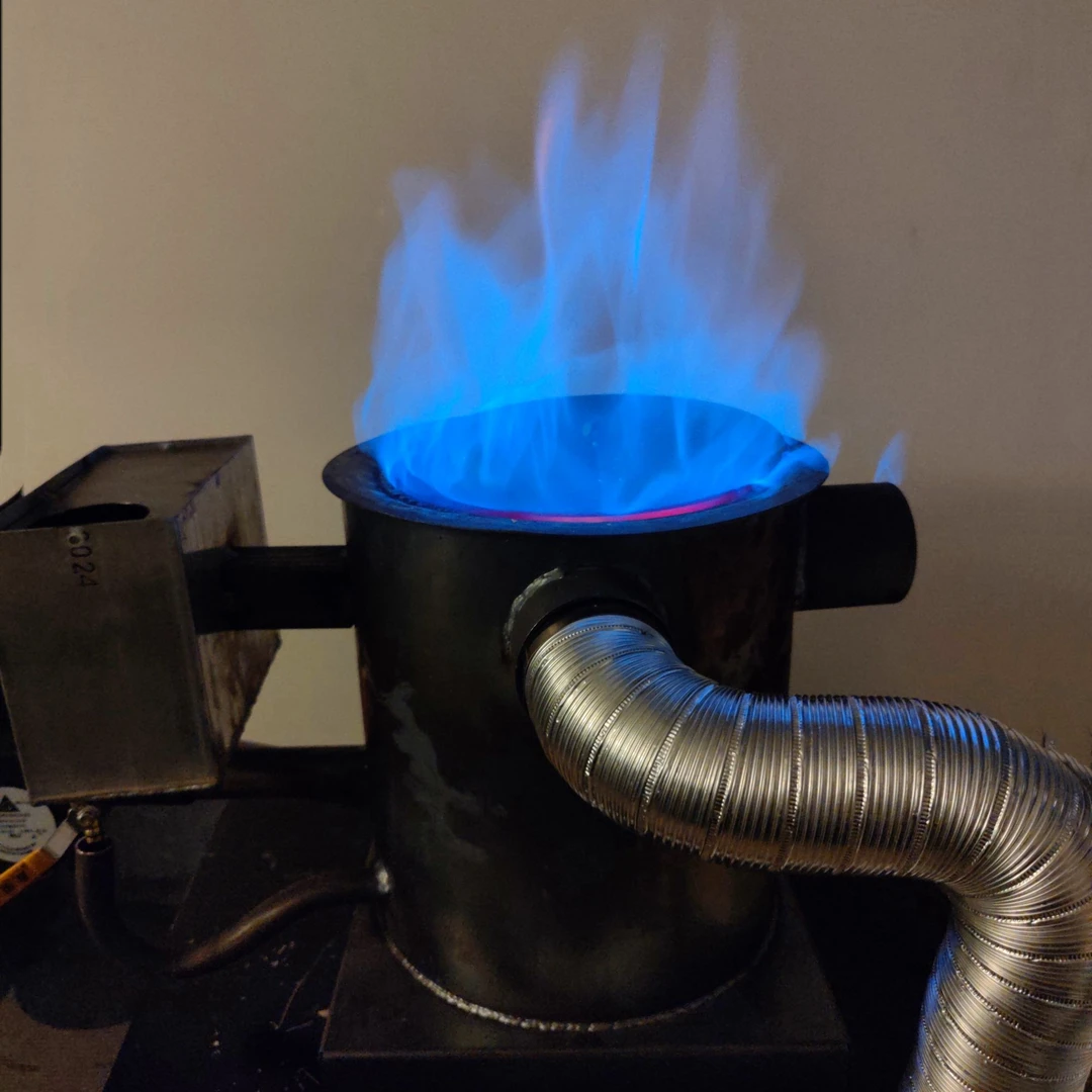 蓝火气化大面积取暖炉独立热风炉家用商用大棚增温加热神器冬天冷