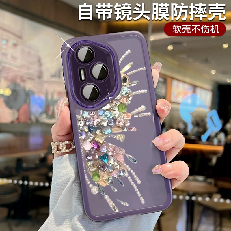 自带镜头膜适用荣耀300手机壳奢华高端300pro硅胶软壳透明超薄ins