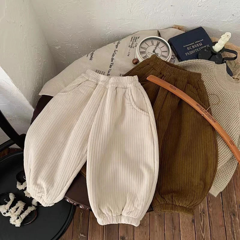 XMYJ灯芯绒加厚加绒休闲裤