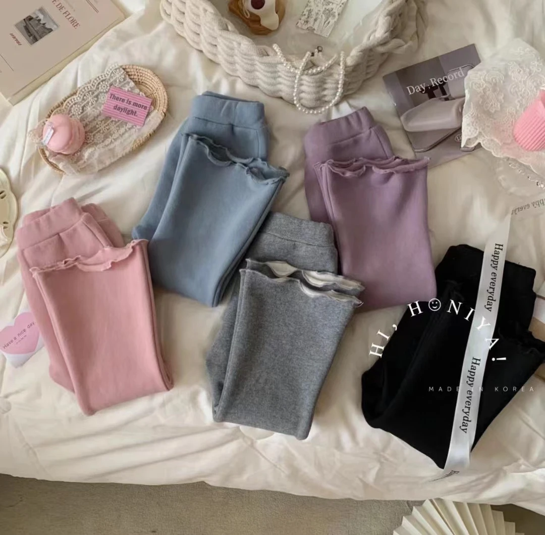 YTJJ女宝宝微喇加绒休闲裤