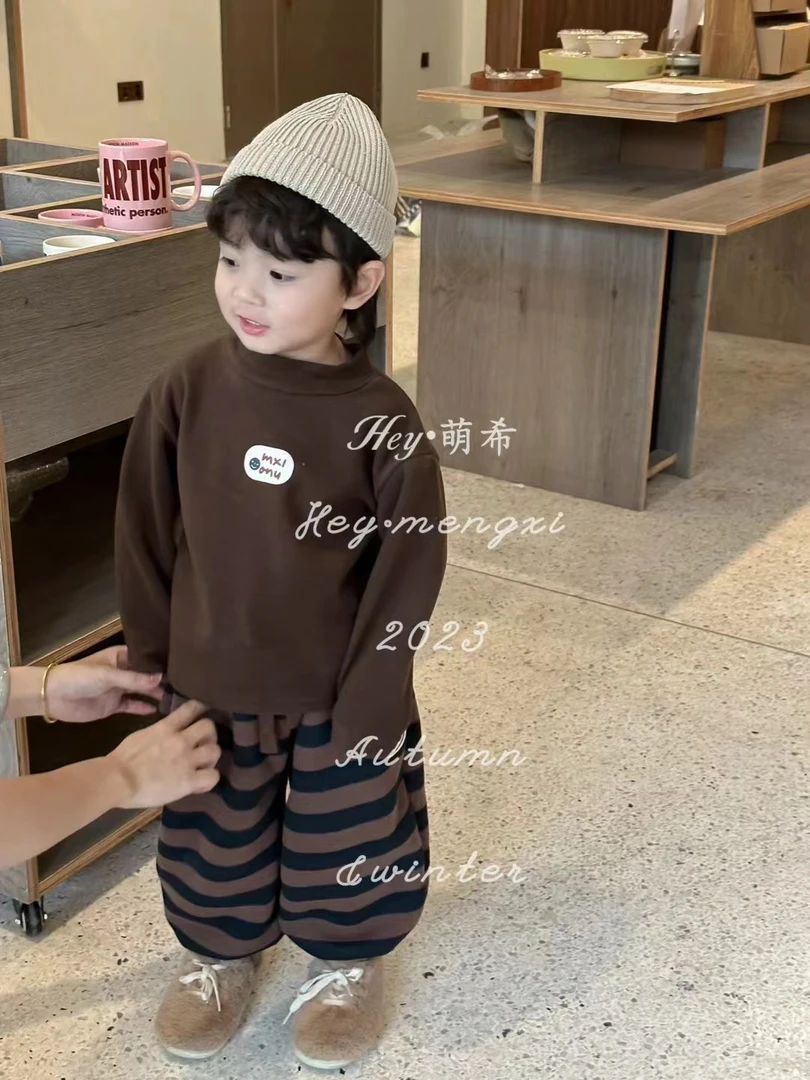 MX加厚针织条纹裤K602