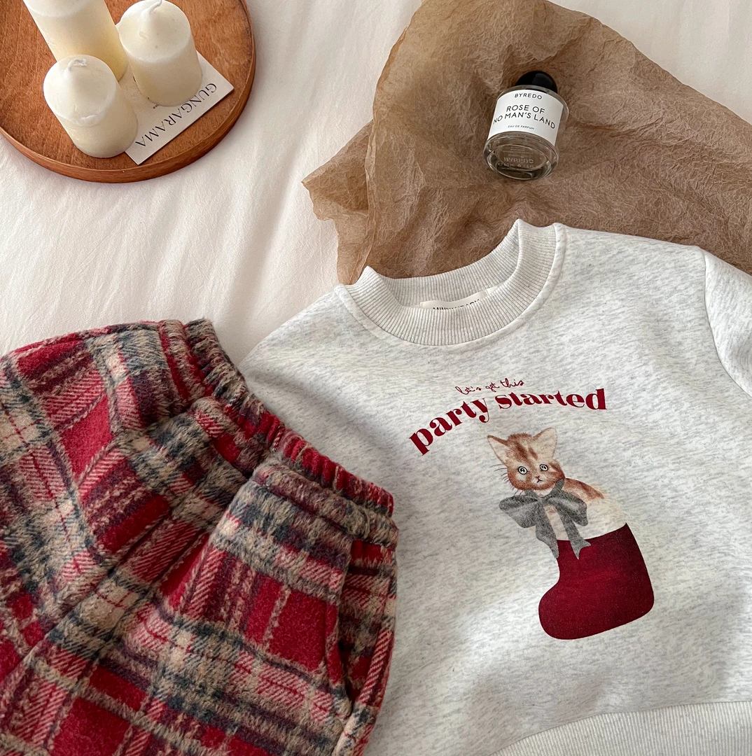 新年卫衣灰色兔子加绒