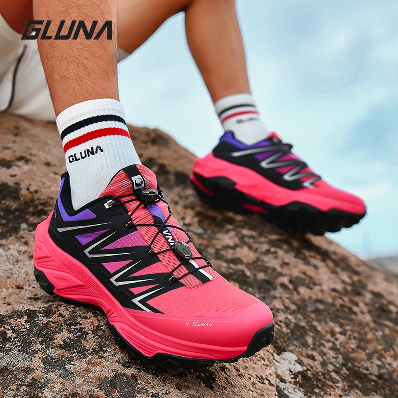 GLUNA【麒麟3.0峰峦】哥鲁纳越野跑鞋透气减震徒步鞋防滑耐磨运动鞋