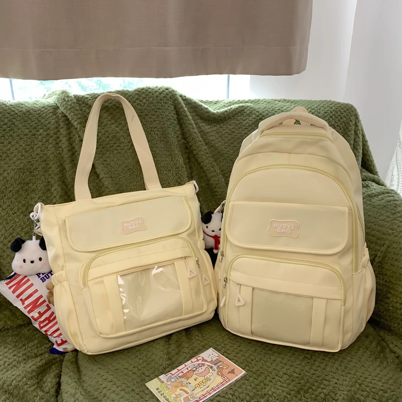 儿童书包两件套女生小学生一二三四五六年级超轻减负初中双肩背包