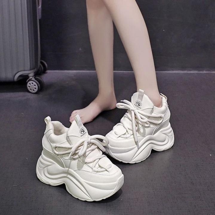 爆款老爹鞋女厚底增高小个子2024新款春秋季炸街休闲运动跑步鞋子
