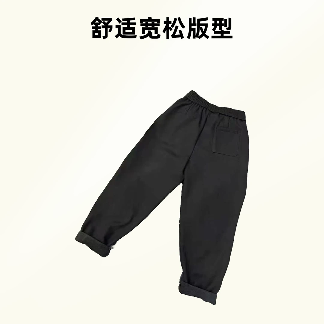 {6309}冬季新款时尚百搭女士休闲黑裤保暖加厚