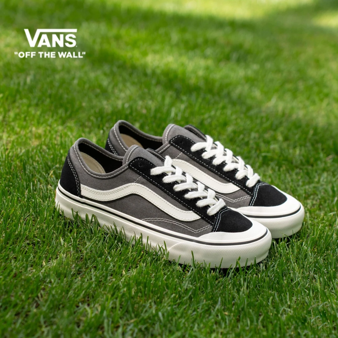 VANS范斯 Style136 DeconVR3SF抹茶绿女百搭冬季板鞋VN0A4BX9E02