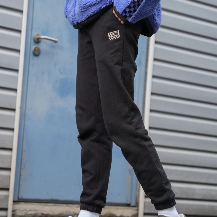 VANS范斯男女情侣针织长裤街盖休闲舒适运动裤束口裤912BLK