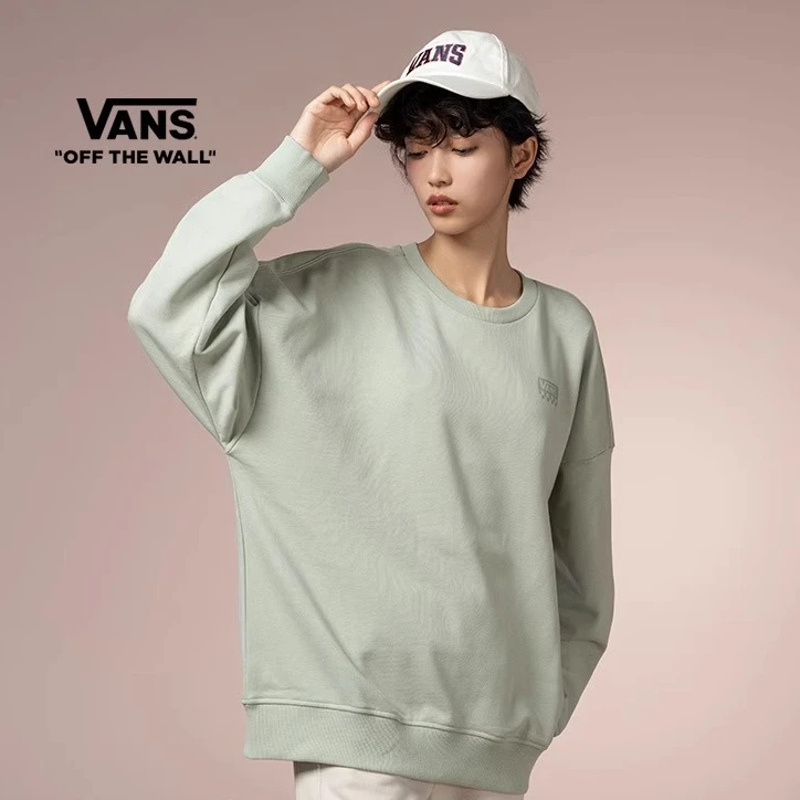 Vans范斯  薄荷曼波男女套头休闲卫衣慵懒松弛感VN000H0SUDP