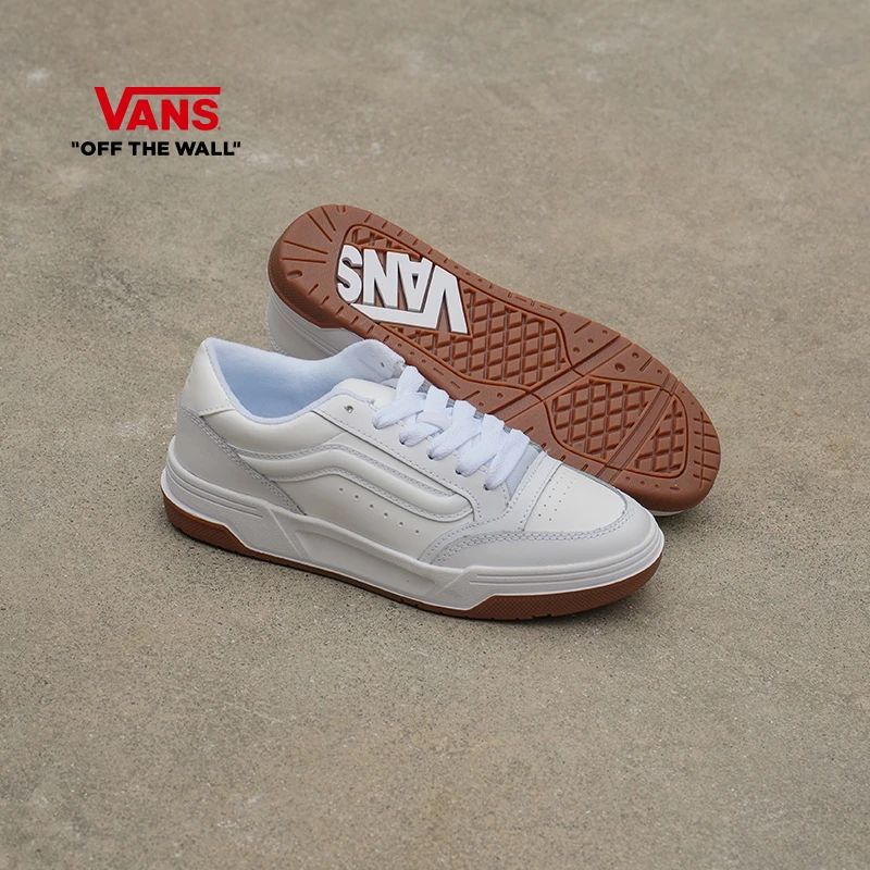 VANS范斯 Hylane美式厚底棕白色复古运动情板鞋VN000D1J9DH