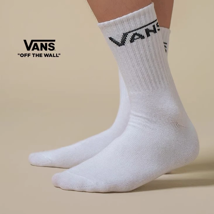 Vans范斯 黑色男子休闲潮流舒适长袜情侣中筒冬季VN0A341NBLK