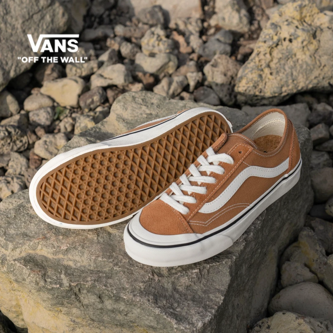 【流光风】VANS范斯Style 136 DeconVR3小脏橘橙色男女板鞋BX9BKQ