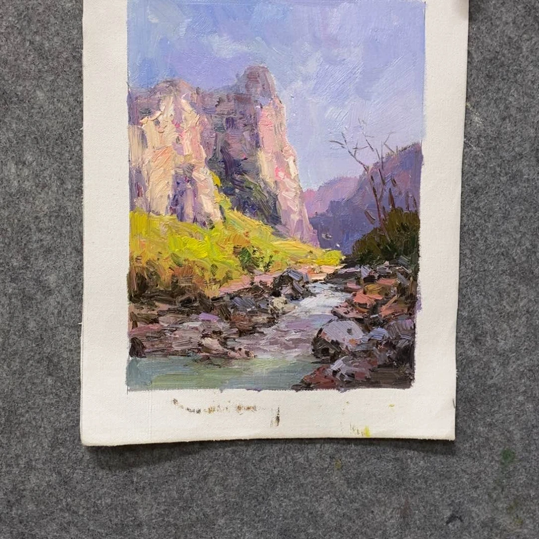 绘画风景油画尺寸40*30㎝