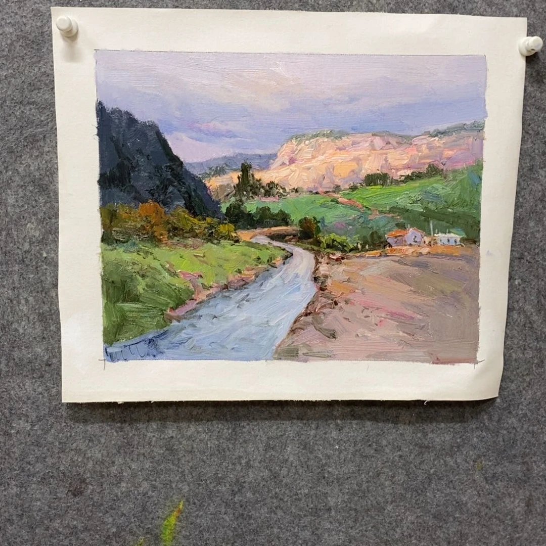 绘画风景油画尺寸50*40