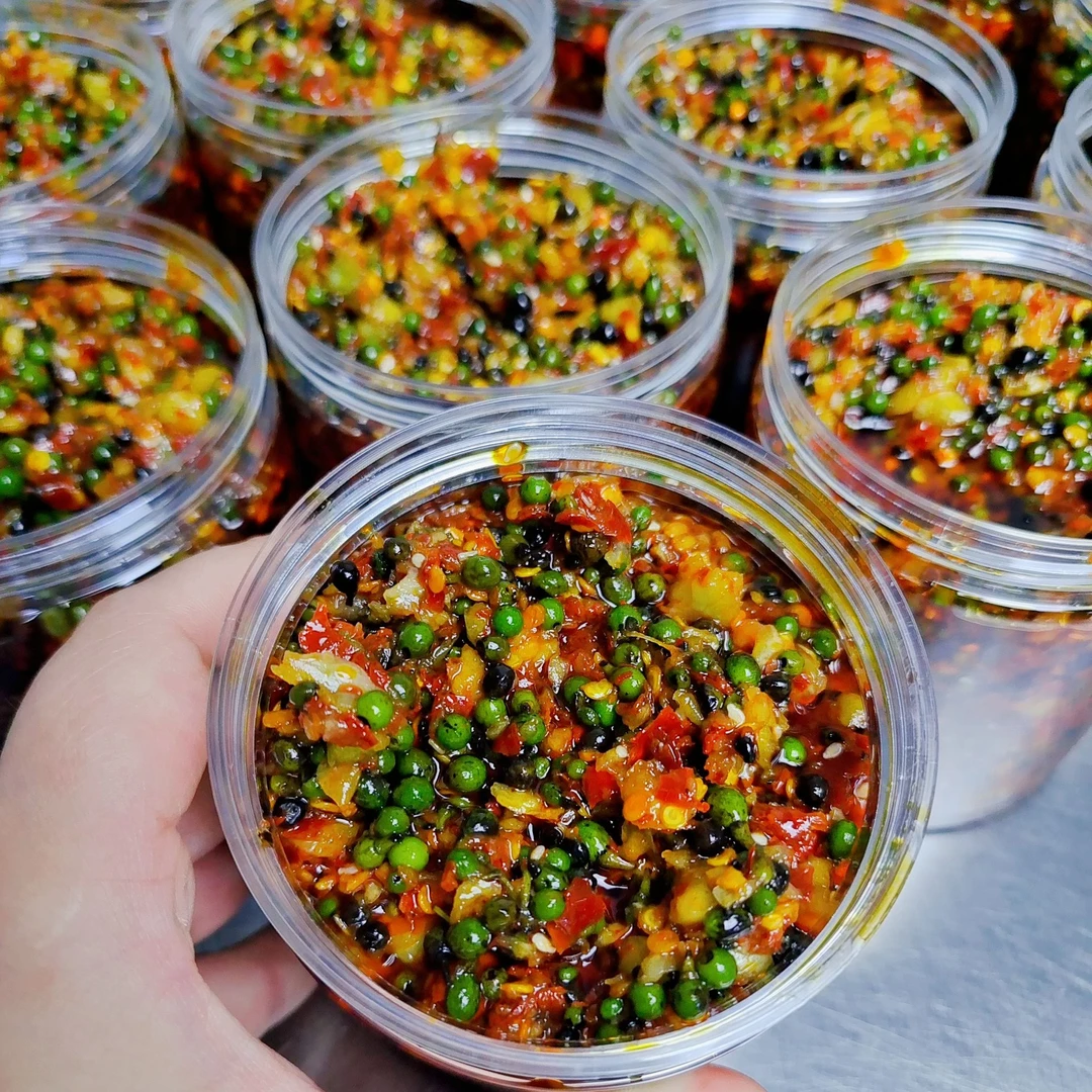 恩施新鲜木姜子山胡椒酱山苍子辣椒酱自制拌饭酱拌面酱开胃下饭菜