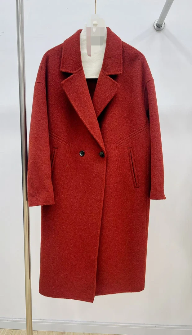 经典双排扣西装领大衣