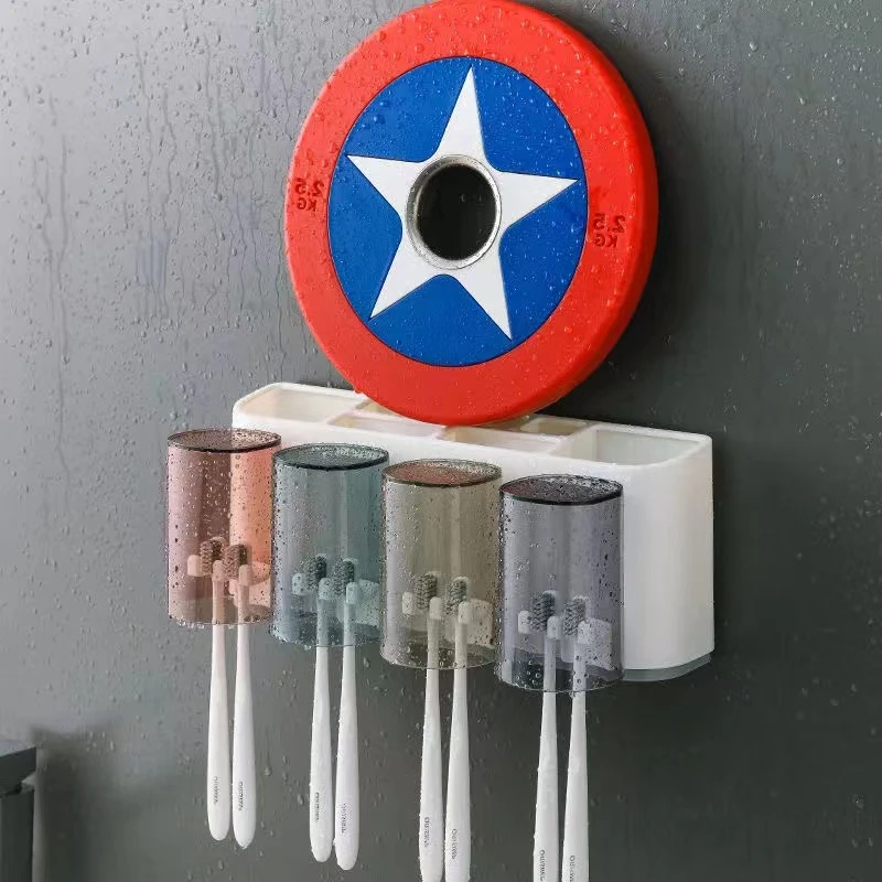 （新疆包邮）牙刷架套装免打孔壁挂