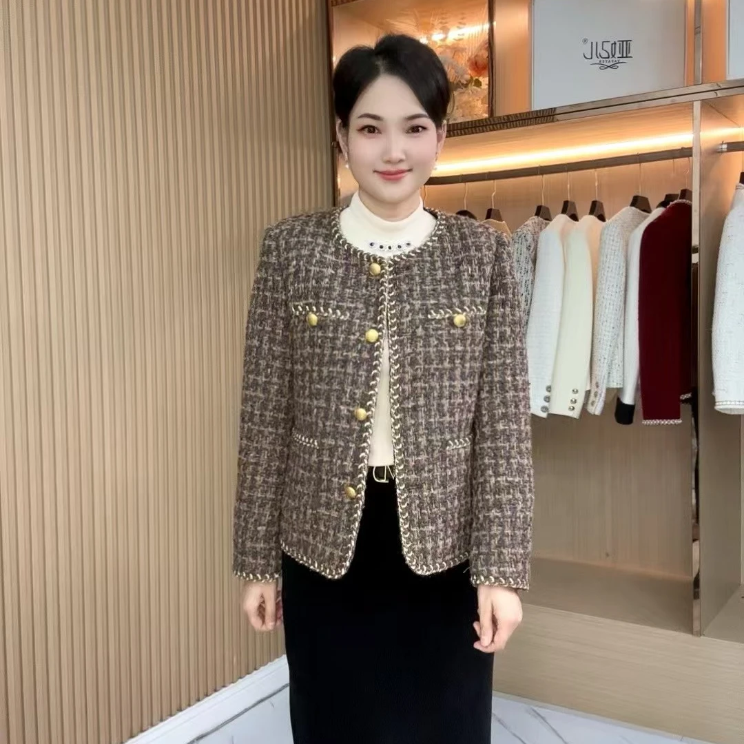 秋冬新款小香风高级轻奢香风外套新品显瘦高级感简约百搭时尚轻奢