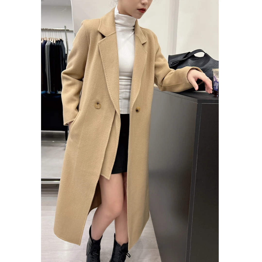 秋冬百分百羊毛双面呢大衣时尚舒适气质款