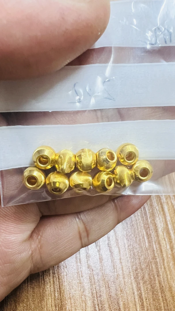足金999卡6猫眼11颗转运珠DIY手串 净重2.26g