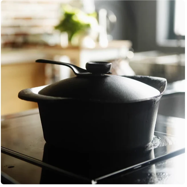 丸志【正品保证】【3.5L柳宗理南部铁器深汤锅】日本进口铸铁无涂层