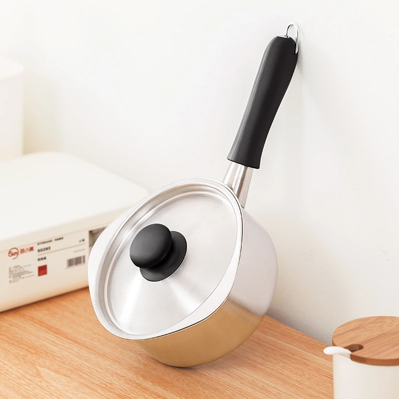 【正品保证】【柳宗理片手锅雪平锅】日本奶锅不锈钢小汤锅家用明火