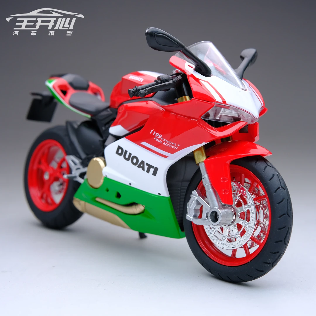 杜卡迪 拼装版 定制款 机车 摩托车 机车模型合金车 摆件
