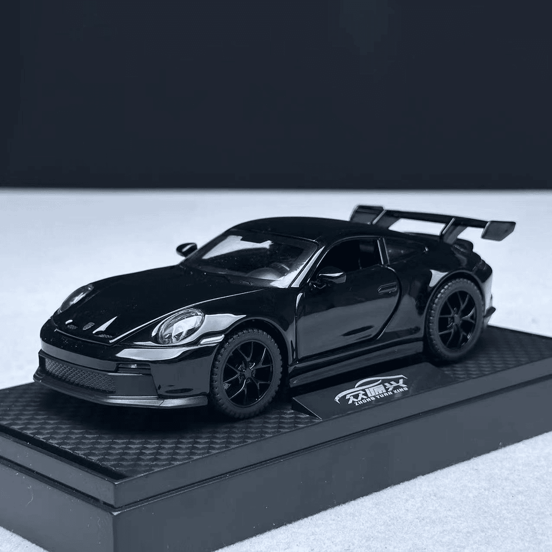 保时捷 911 GT3 合金跑车模声光回力  汽车模型合金车玩具