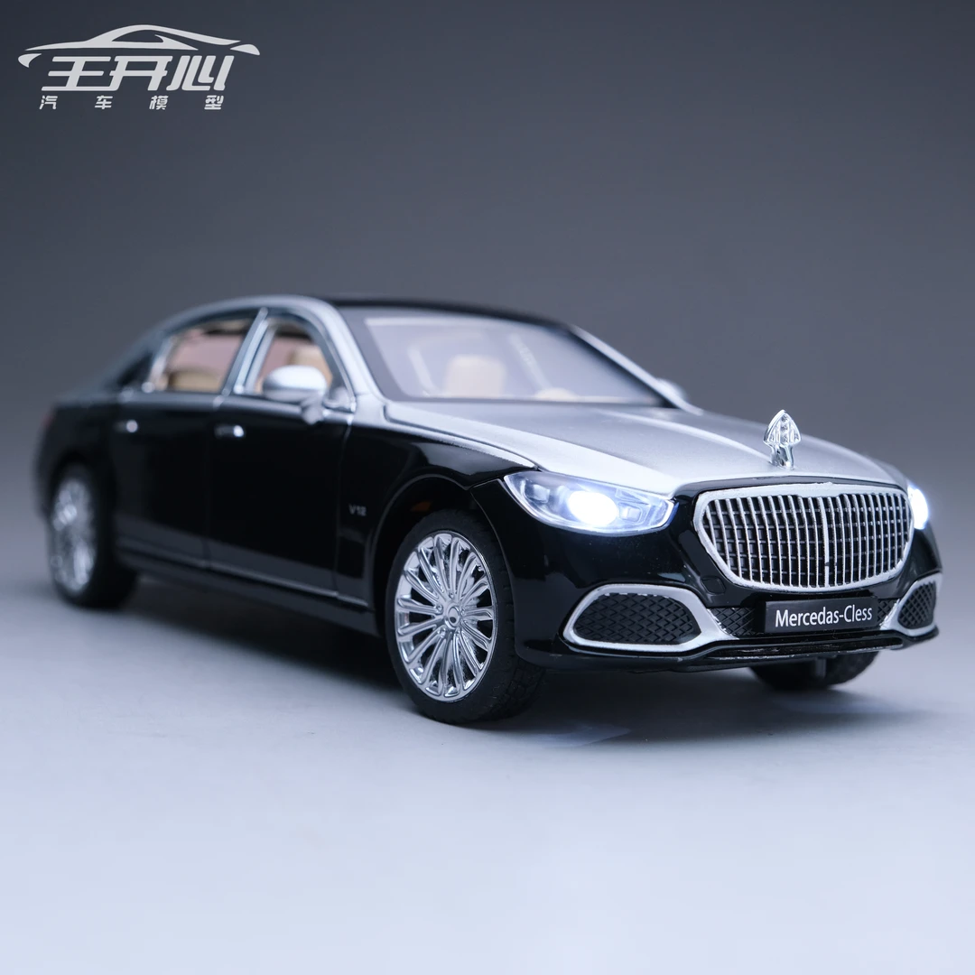 奔驰 迈巴赫 s级 S680 合金高档 汽车模型 转向减震 仿真摆件