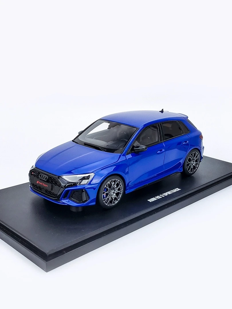 GTS 1:18 2021款AUDI RS3 蓝色 三厢版 奧迪RS3树脂汽车模型