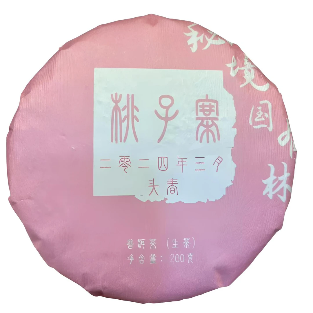 2024年 蛮砖秘境【桃子寨】 普洱茶【生茶】饼茶   200g