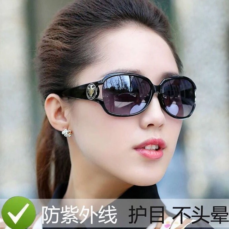 女士太阳镜防紫外线开车骑车墨镜防风圆脸小脸女士眼镜太阳镜高清