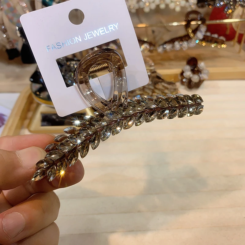 弈唯11厘米麦穗款抓夹气质网红轻奢时尚简约韩版优雅大抓夹百搭