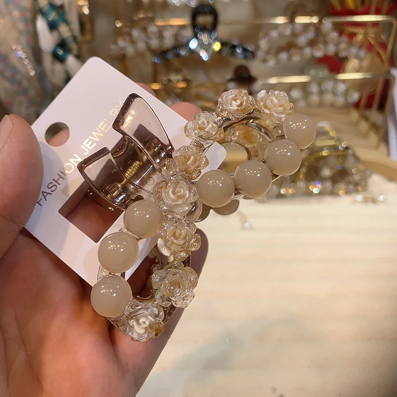 弈唯8厘米小号鲨鱼夹小抓夹气质网红轻奢时尚可爱百搭抓夹