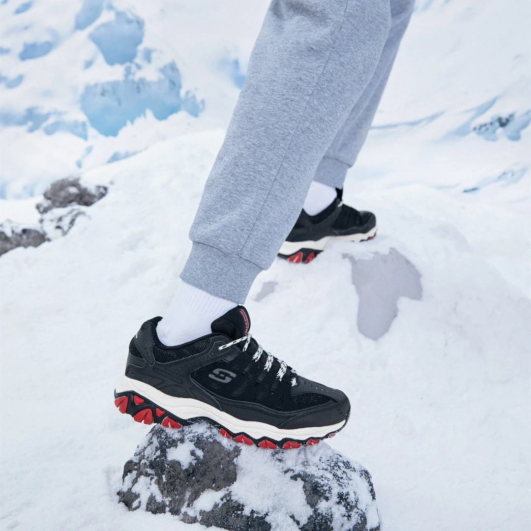 skechers斯凯奇男鞋复古拼接轻便休闲老爹鞋运动缓震跑步鞋 50125