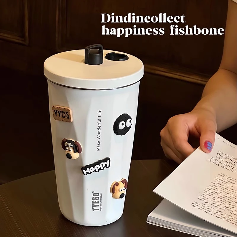 奇怡冰霸杯大容量女生吸管杯子车载咖啡杯学生高颜值保温保冷水杯