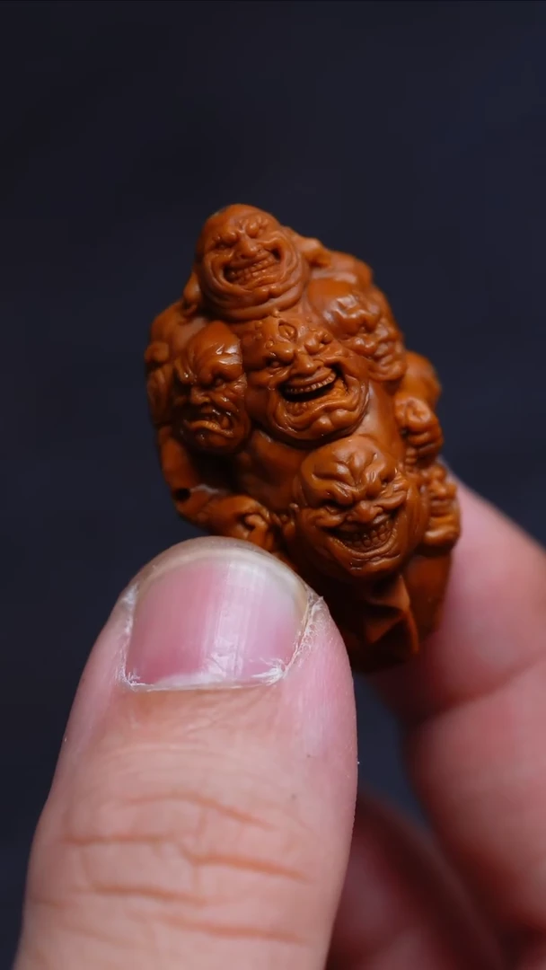 【闪购商品】橄榄核核雕预售 山鬼监制【肌肉恶僧】
